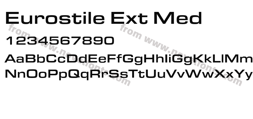 Eurostile Ext MedPreview