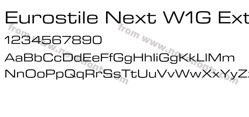 Eurostile Next W1G ExtPreview