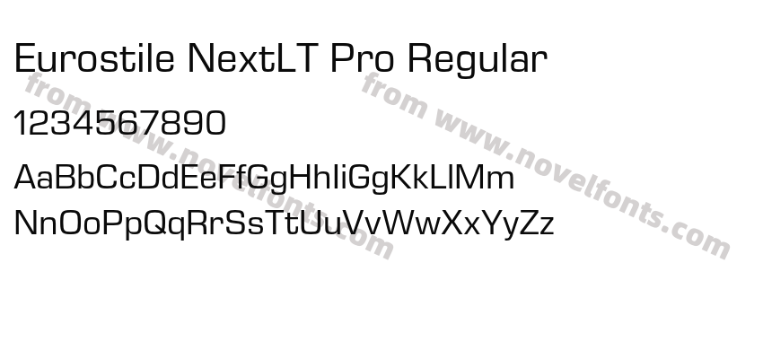 Eurostile NextLT Pro RegularPreview