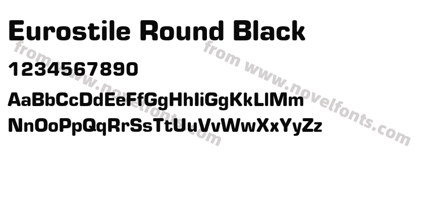 Eurostile Round BlackPreview