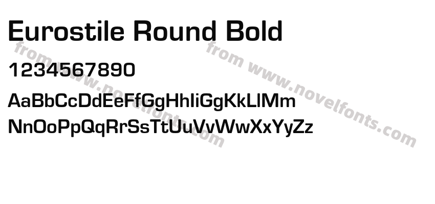 Eurostile Round BoldPreview