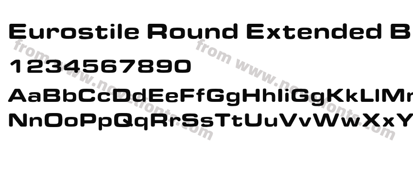 Eurostile Round Extended BlackPreview