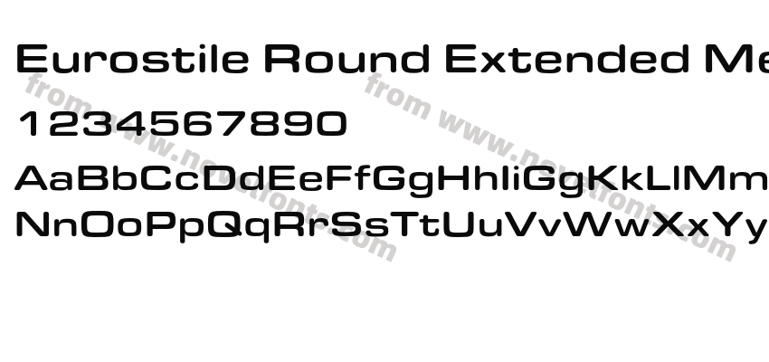 Eurostile Round Extended MediumPreview