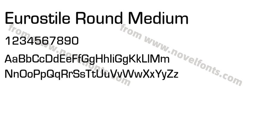 Eurostile Round MediumPreview