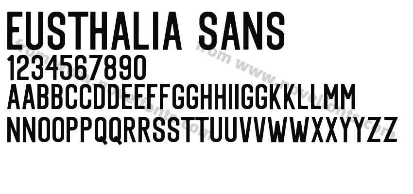 Eusthalia SansPreview