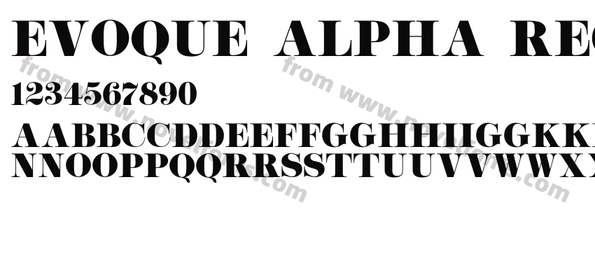 Evoque Alpha RegularPreview