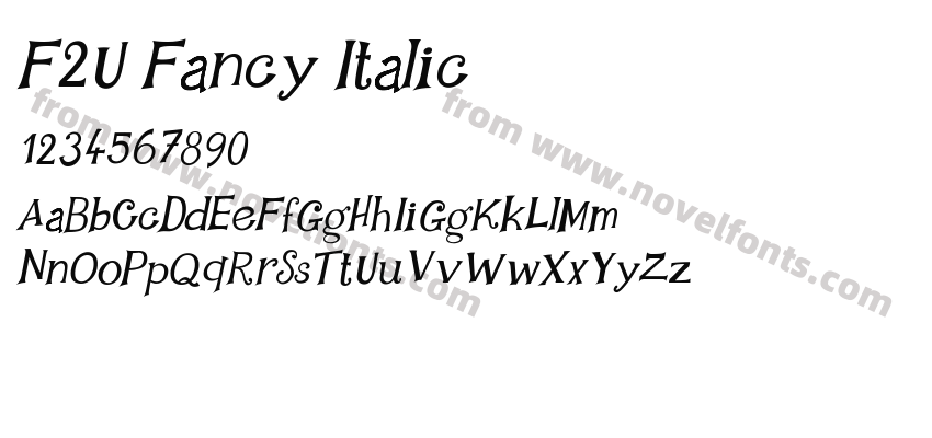 F2U Fancy ItalicPreview