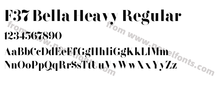 F37 Bella Heavy RegularPreview