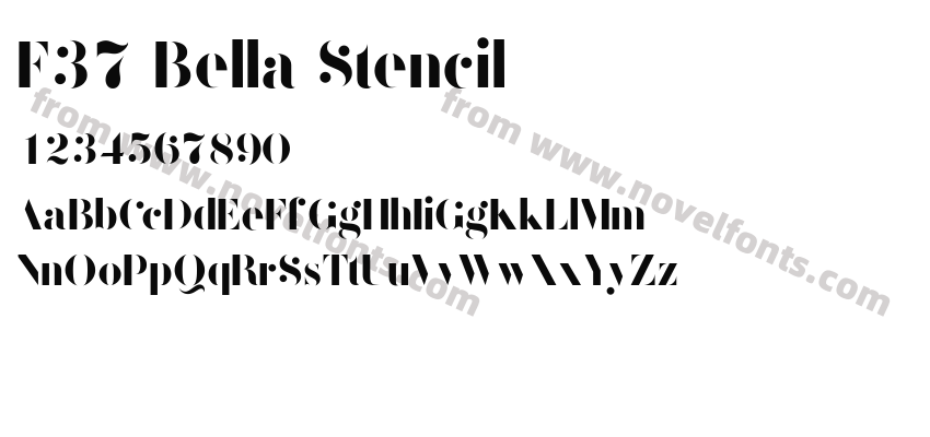 F37 Bella StencilPreview