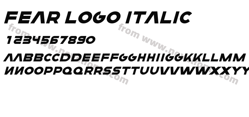 FEAR Logo ItalicPreview