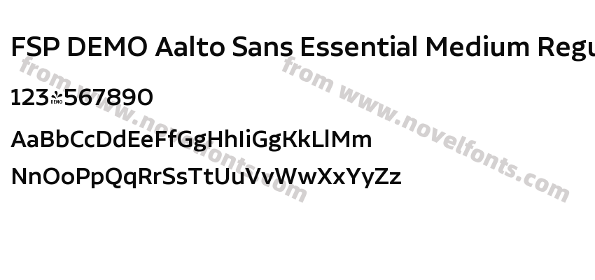 FSP DEMO Aalto Sans Essential Medium RegularPreview