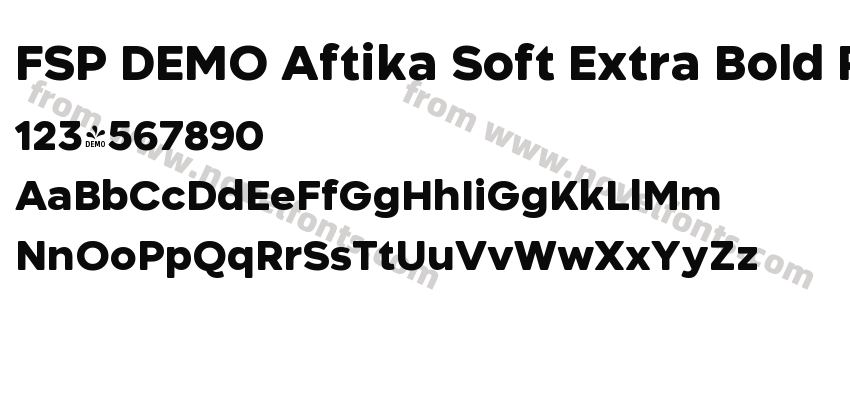 FSP DEMO Aftika Soft Extra Bold RegularPreview
