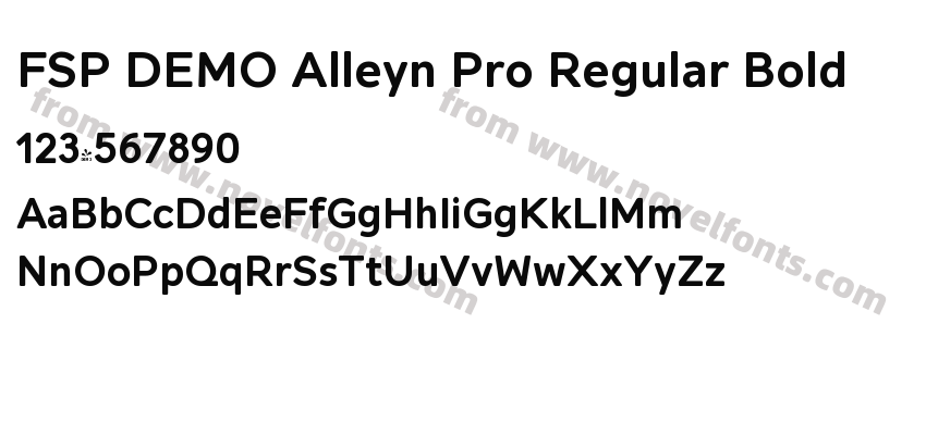 FSP DEMO Alleyn Pro Regular BoldPreview