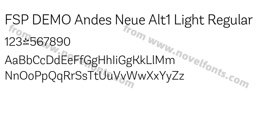 FSP DEMO Andes Neue Alt1 Light RegularPreview