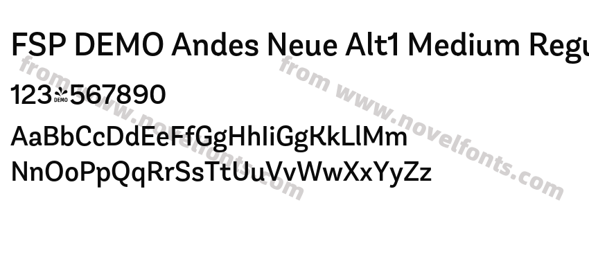 FSP DEMO Andes Neue Alt1 Medium RegularPreview