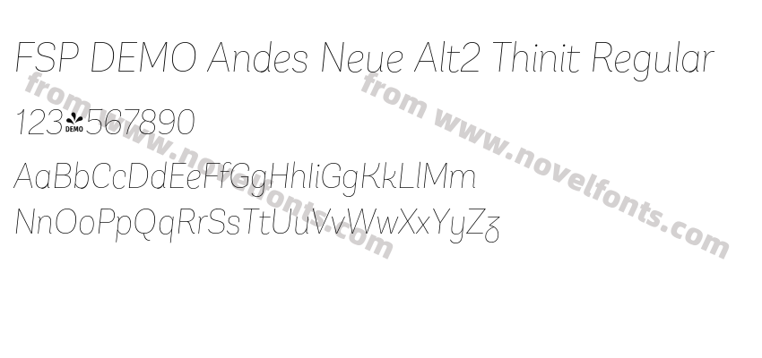 FSP DEMO Andes Neue Alt2 Thinit RegularPreview