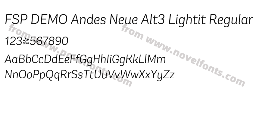 FSP DEMO Andes Neue Alt3 Lightit RegularPreview