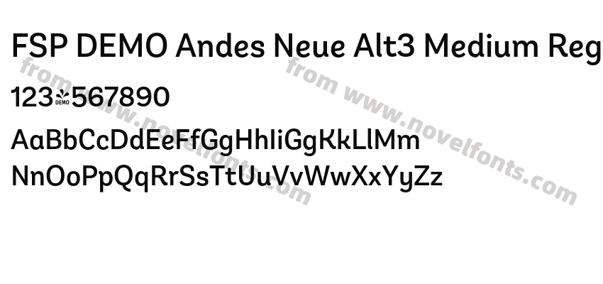 FSP DEMO Andes Neue Alt3 Medium RegularPreview