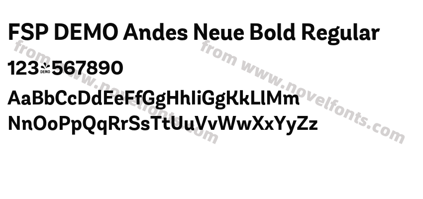 FSP DEMO Andes Neue Bold RegularPreview