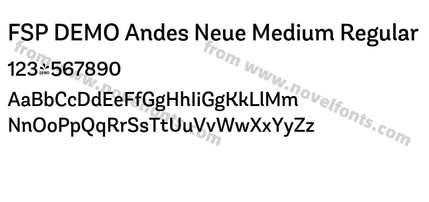 FSP DEMO Andes Neue Medium RegularPreview