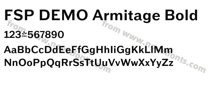 FSP DEMO Armitage BoldPreview