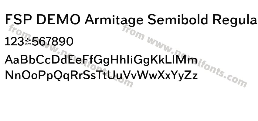 FSP DEMO Armitage Semibold RegularPreview