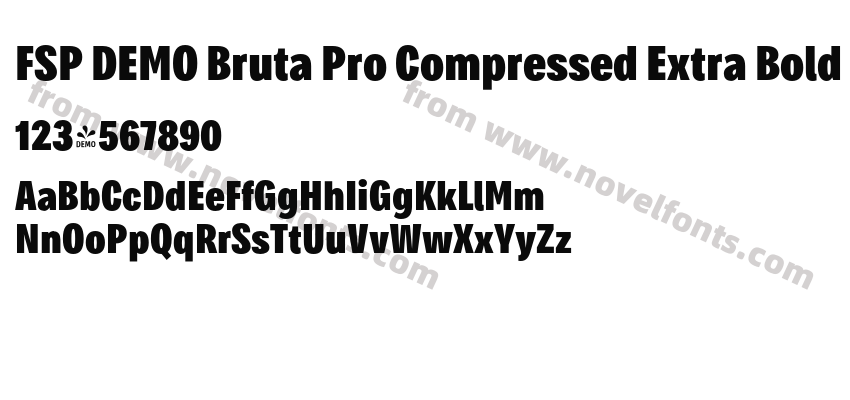 FSP DEMO Bruta Pro Compressed Extra Bold RegularPreview