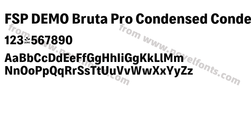 FSP DEMO Bruta Pro Condensed Condensed BoldPreview