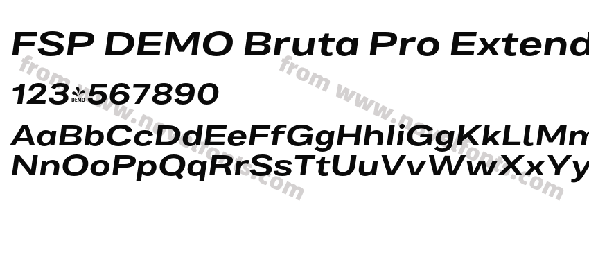 FSP DEMO Bruta Pro Extended Expanded BoldPreview