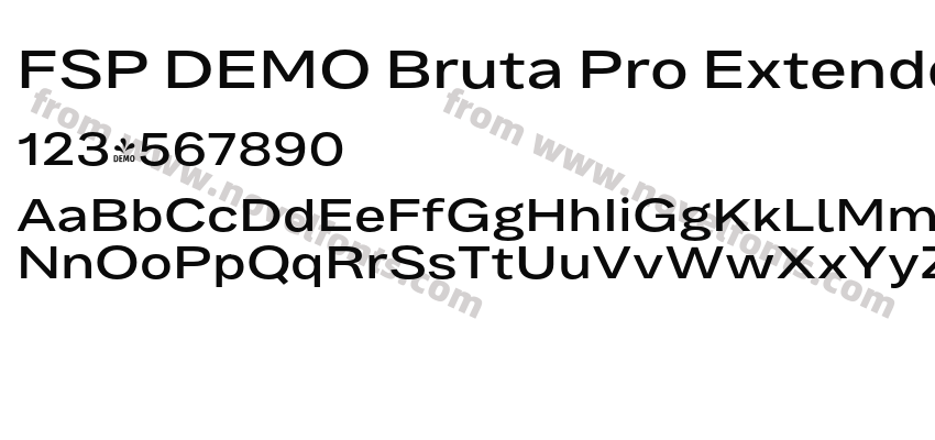 FSP DEMO Bruta Pro Extended Semibold RegularPreview