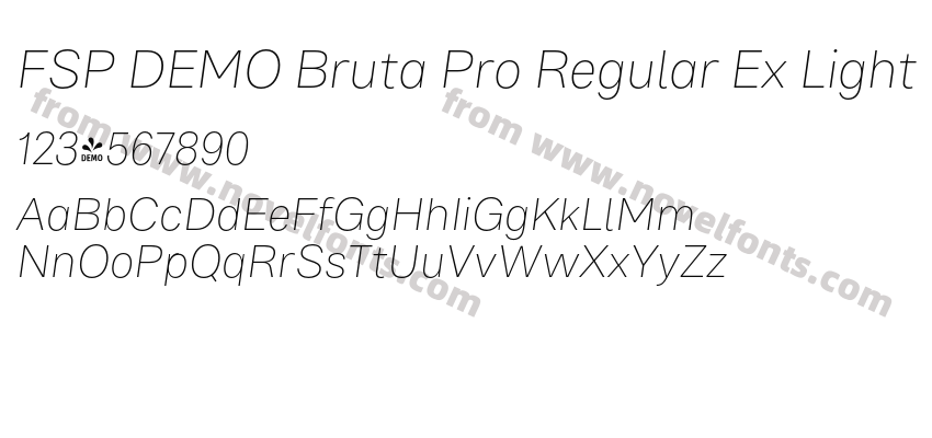 FSP DEMO Bruta Pro Regular Ex Light It RegularPreview