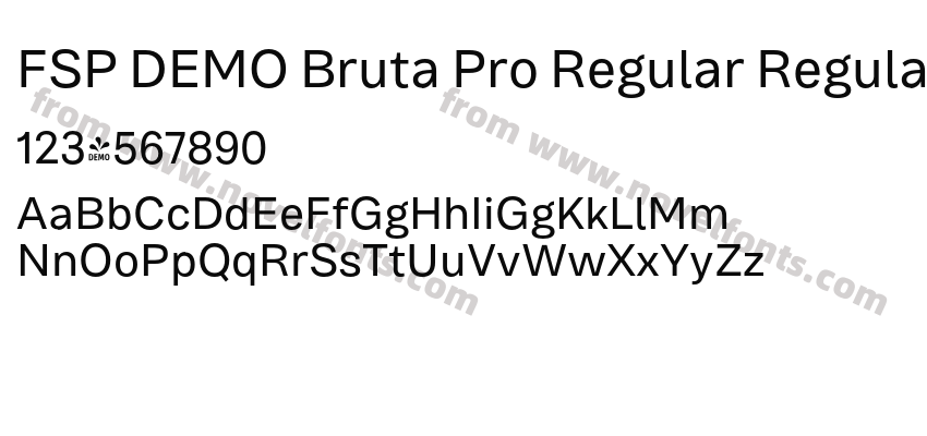 FSP DEMO Bruta Pro Regular RegularPreview