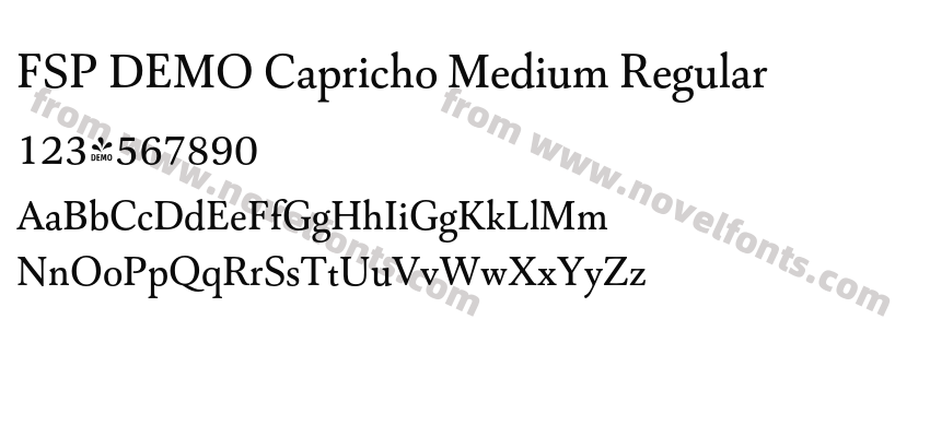 FSP DEMO Capricho Medium RegularPreview