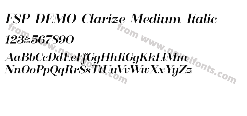FSP DEMO Clarize Medium ItalicPreview