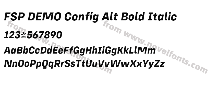FSP DEMO Config Alt Bold ItalicPreview