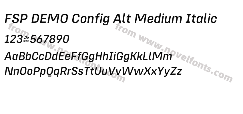 FSP DEMO Config Alt Medium ItalicPreview