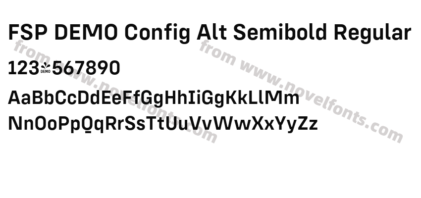 FSP DEMO Config Alt Semibold RegularPreview