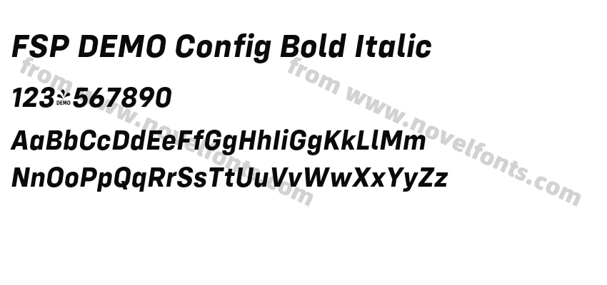 FSP DEMO Config Bold ItalicPreview