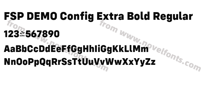 FSP DEMO Config Extra Bold RegularPreview