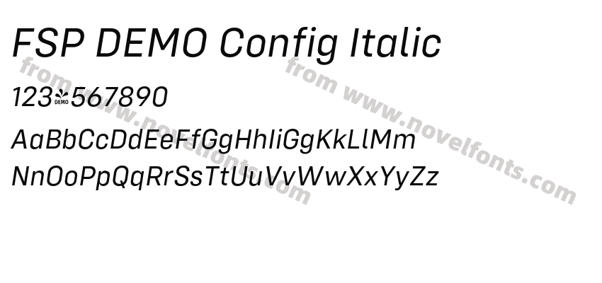 FSP DEMO Config ItalicPreview