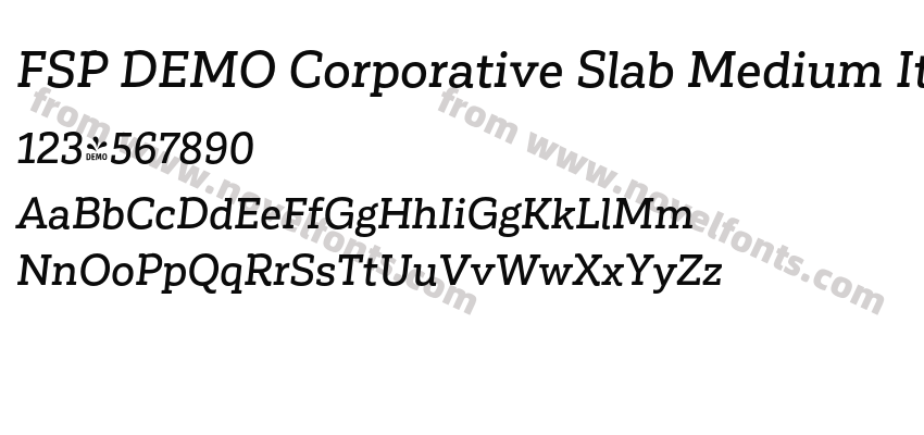 FSP DEMO Corporative Slab Medium It RegularPreview