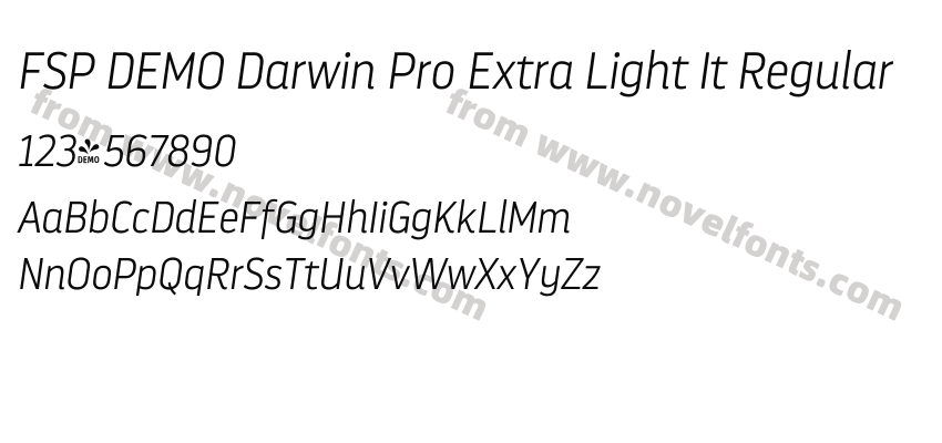 FSP DEMO Darwin Pro Extra Light It RegularPreview