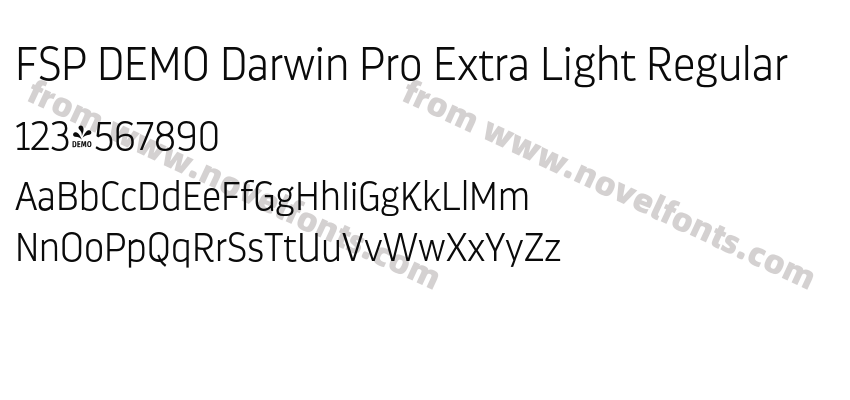 FSP DEMO Darwin Pro Extra Light RegularPreview