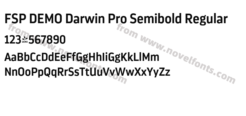 FSP DEMO Darwin Pro Semibold RegularPreview