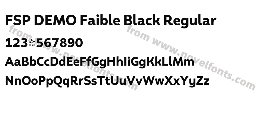 FSP DEMO Faible Black RegularPreview
