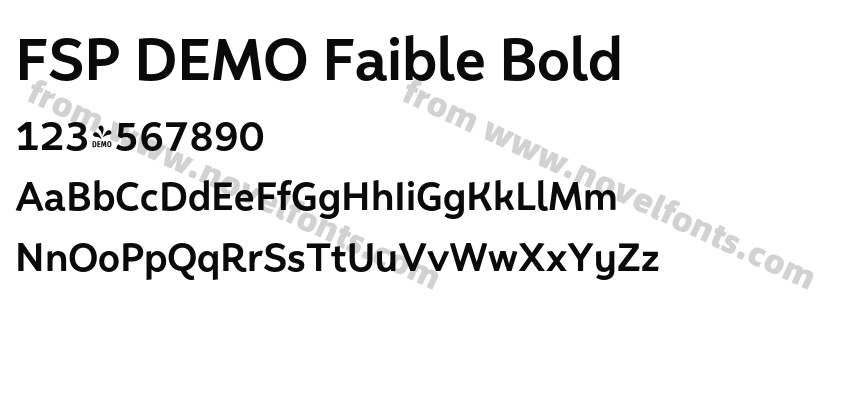 FSP DEMO Faible BoldPreview