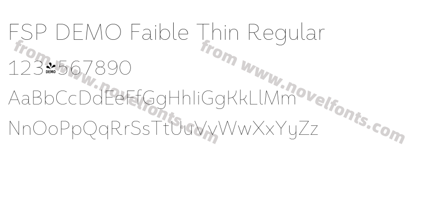 FSP DEMO Faible Thin RegularPreview