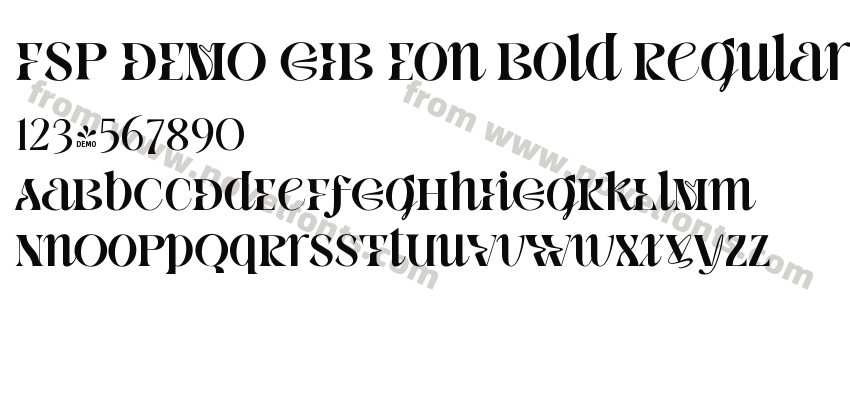 FSP DEMO GIB Eon Bold RegularPreview