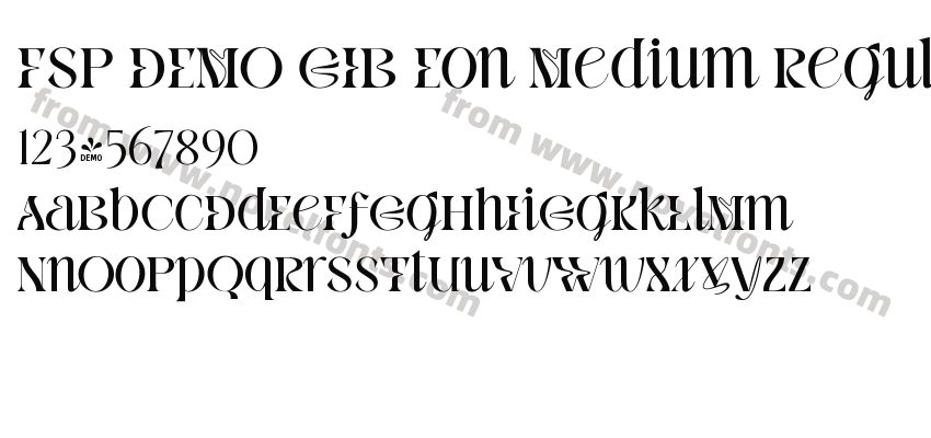 FSP DEMO GIB Eon Medium RegularPreview