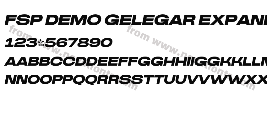 FSP DEMO Gelegar Expanded ItalicPreview